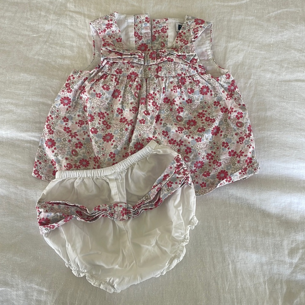 Janie and Jack SET Shirt and matching bloomers